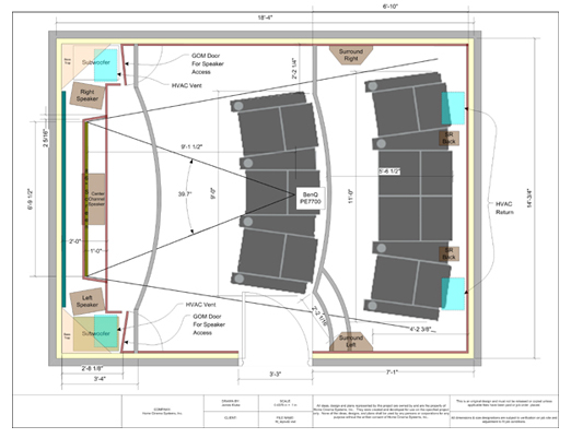 home theater blue prints